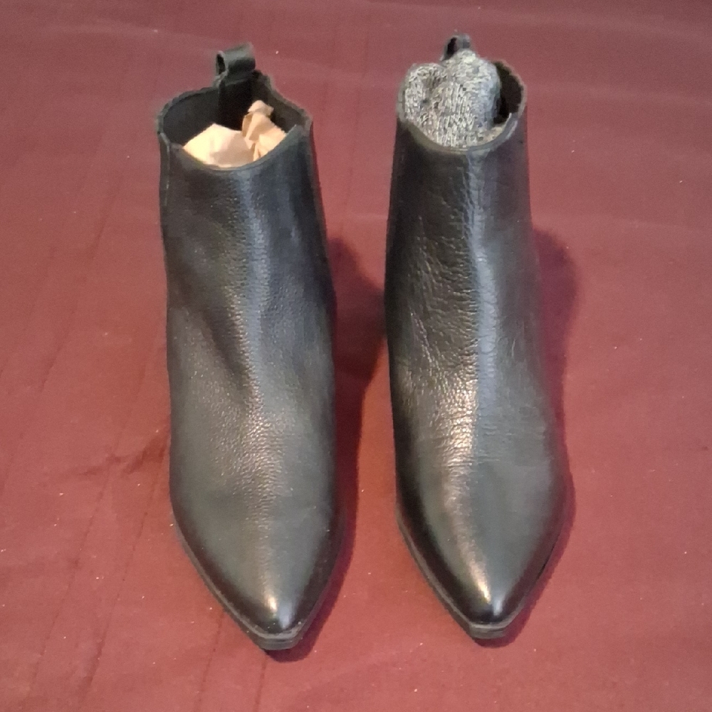 Marc Fisher Ladies Textured Black Ankle Boots